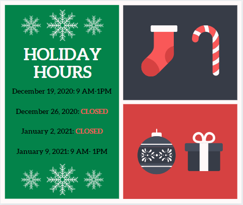 Holiday Hours