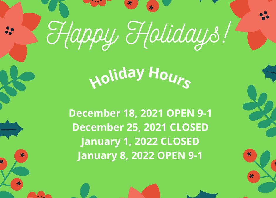 Last Market of 2021 and Holiday Hours